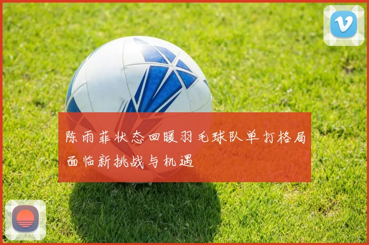 陈雨菲状态回暖羽毛球队单打格局面临新挑战与机遇
